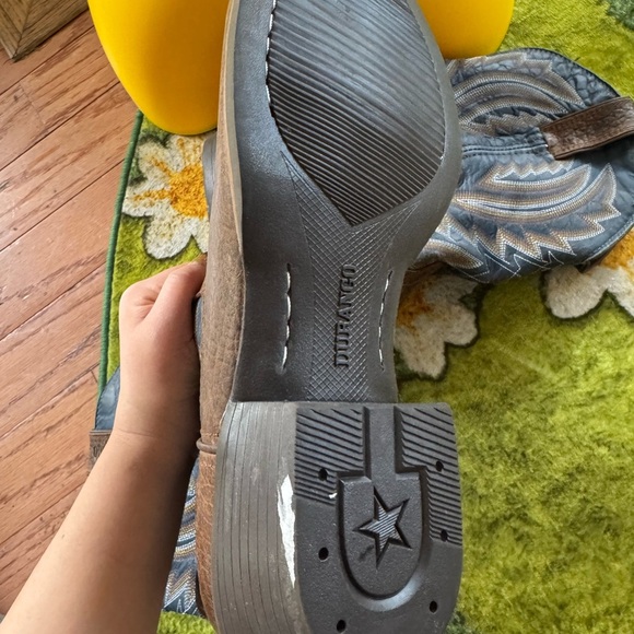 Durango Brown and Blue Western Boots - Picture 2 of 4